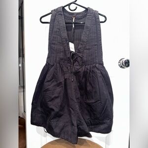 Free People Black Sleeveless Romper